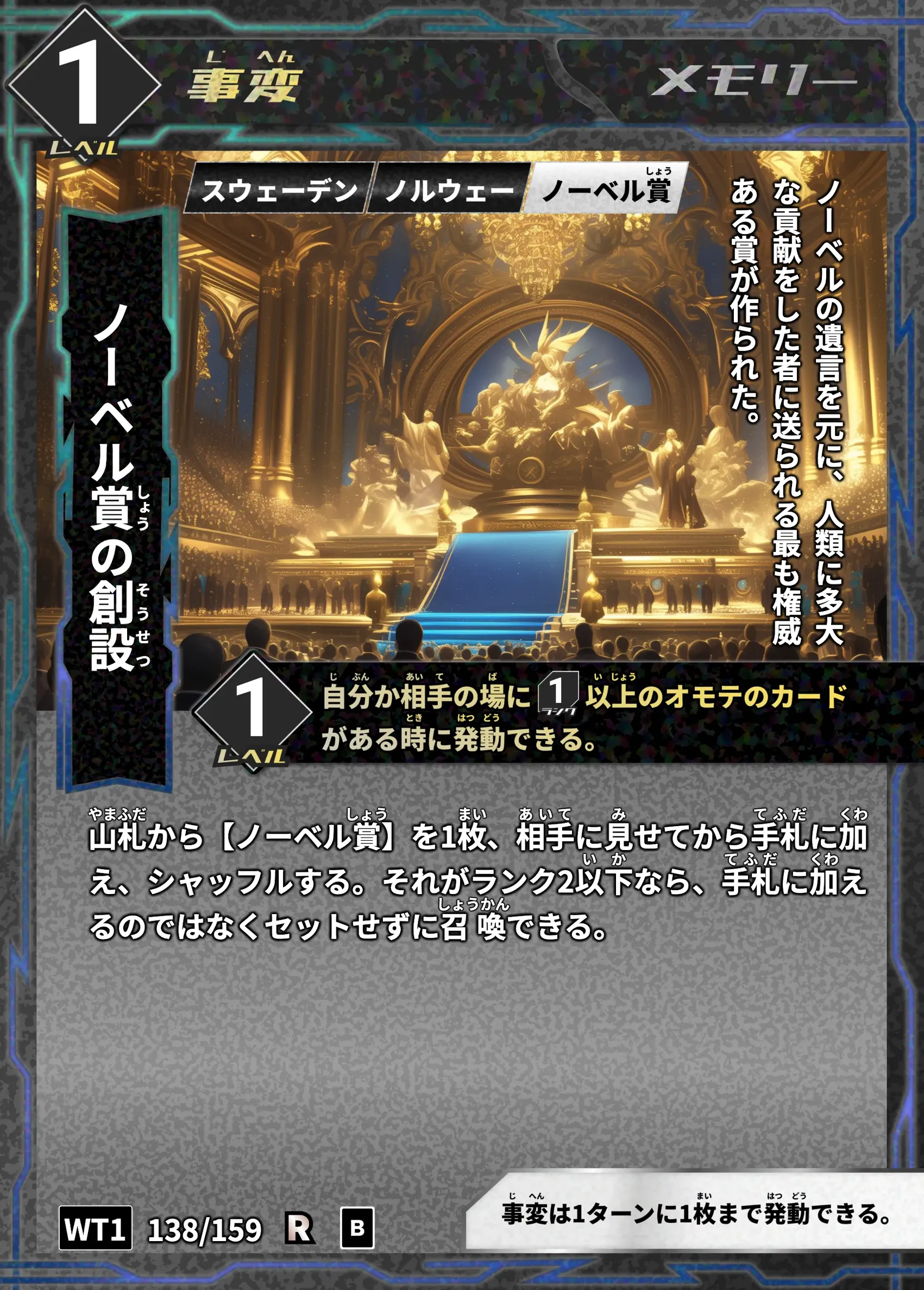 ハイストの「ノーベル賞の創設」のカード画像