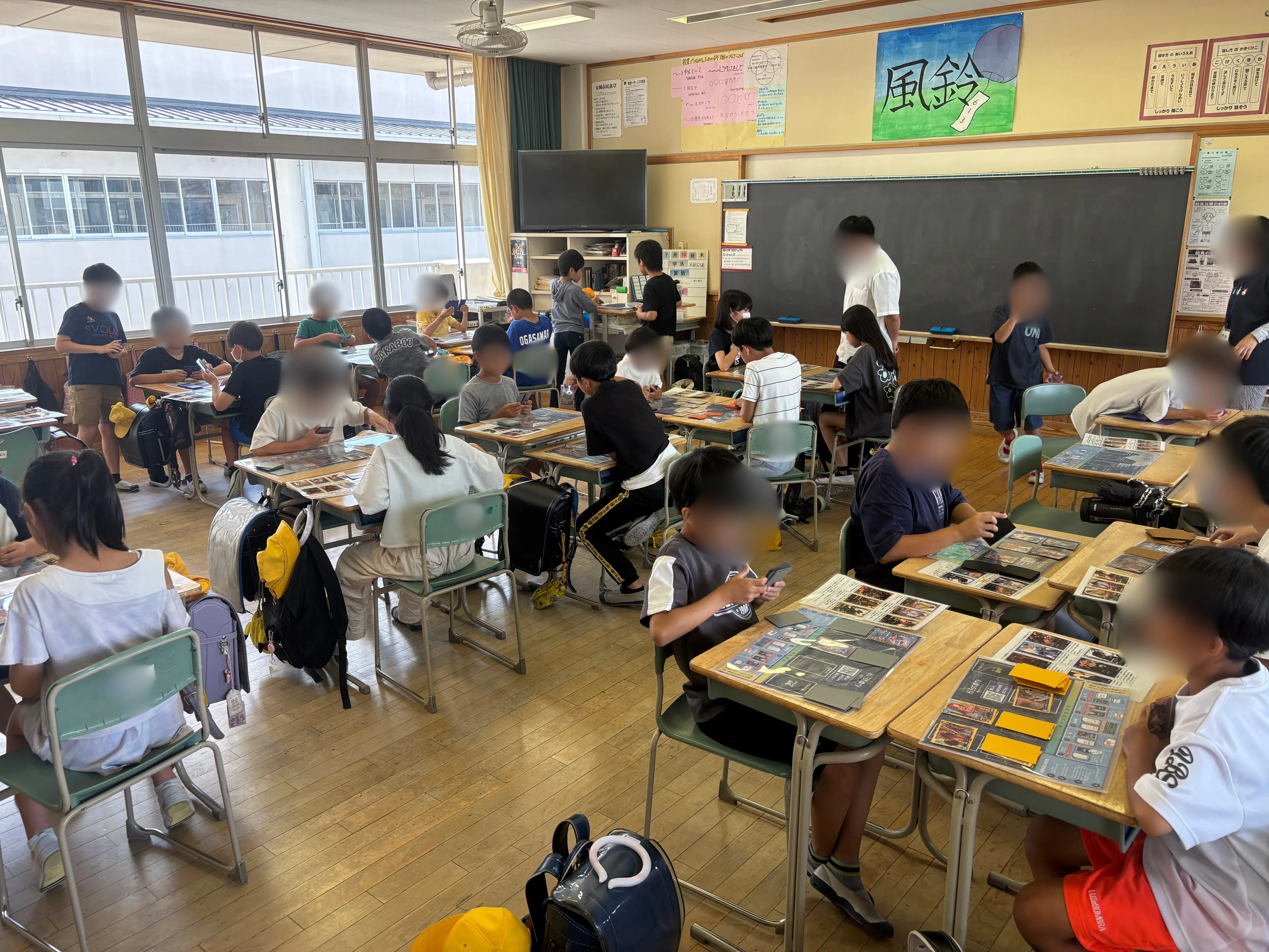 安城市梨の里小学校での授業の様子