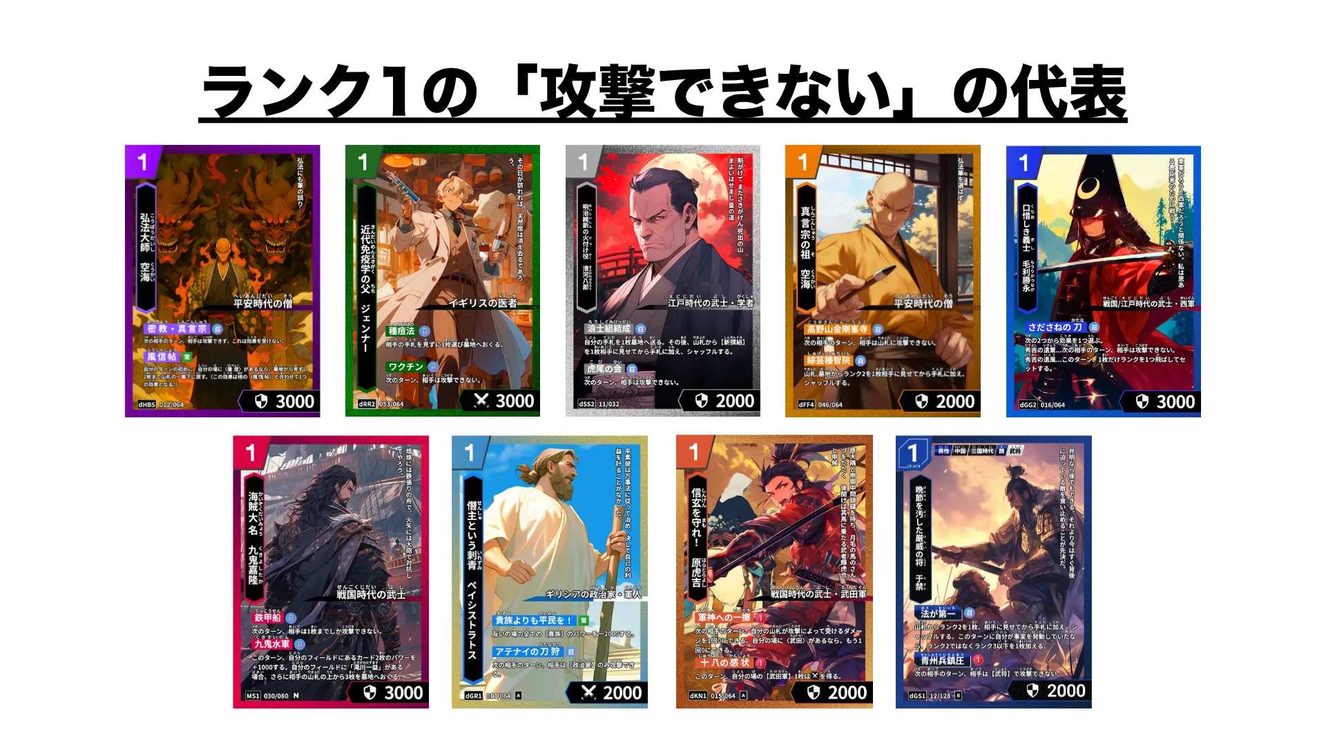 第二回【ハイスト初心者向けデッキ構築講座】〜各ランクの単体で強い
