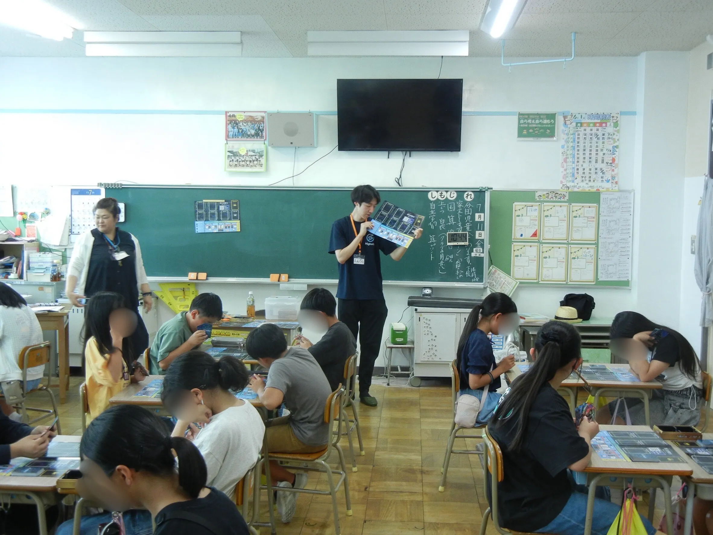 中村小学校でのハイスト体験会の様子