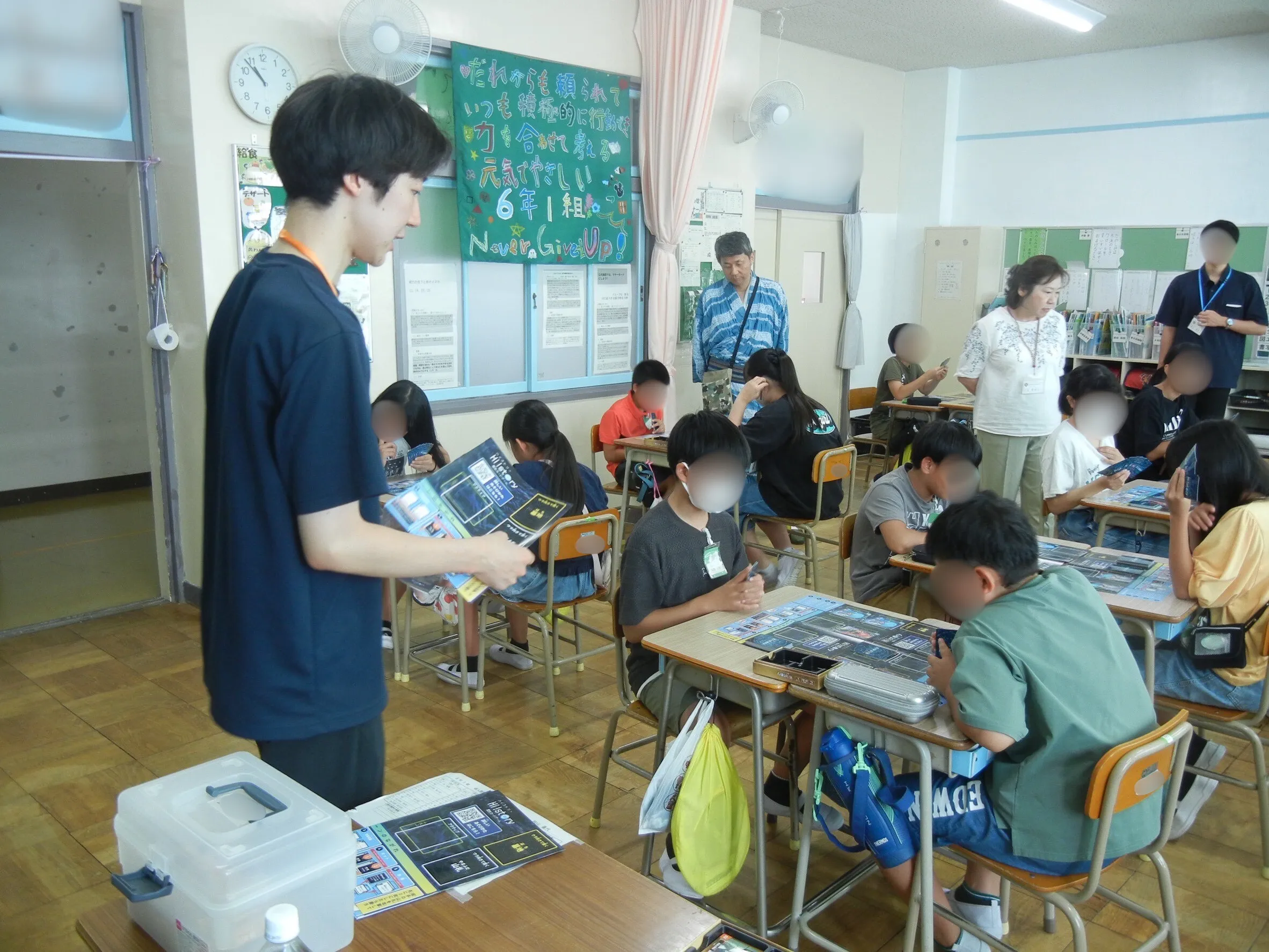 中村小学校でのハイスト体験会の様子